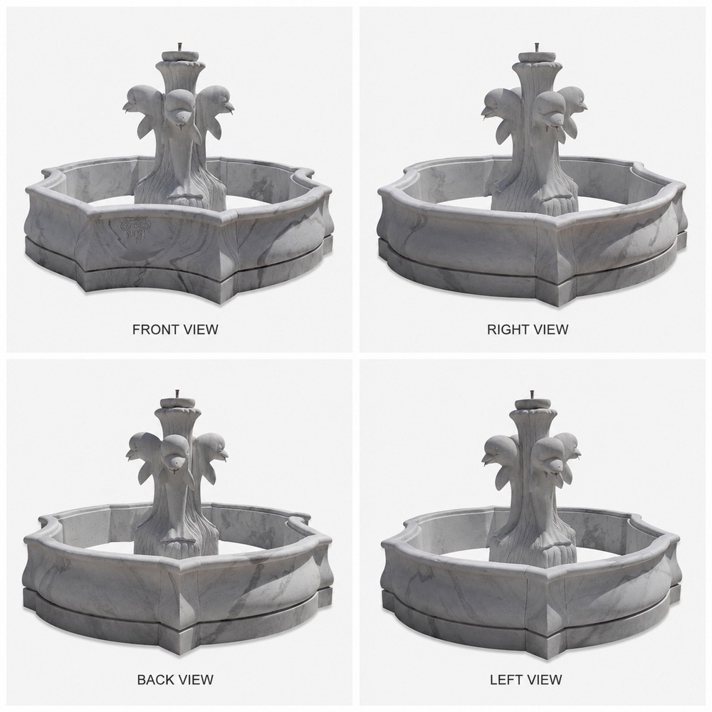 Marble Fountain Statue