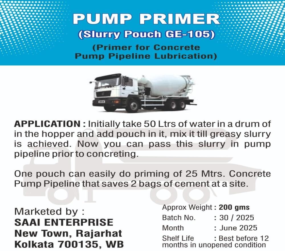 Slurry Pouches - Grade Standard: Industrial Grade