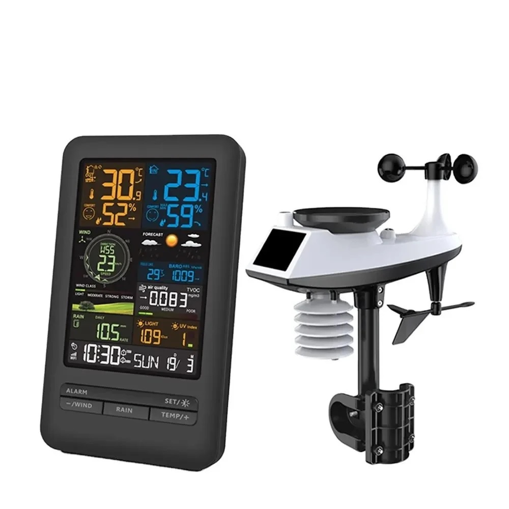 Real Instruments Digital Thermometer Hygrometer Temperature Humidity Gauge Agriculture Weather Station, TS3395