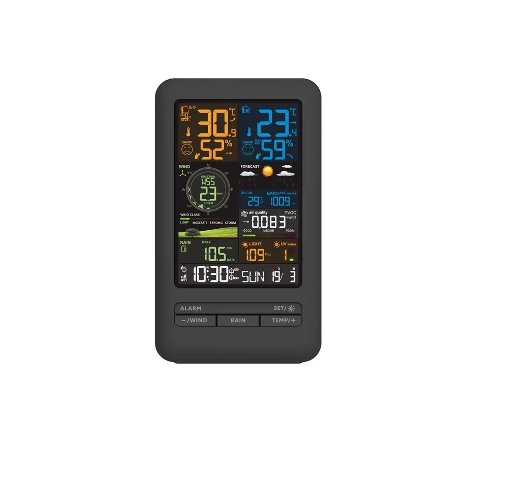 Real Instruments Digital Thermometer Hygrometer Temperature Humidity Gauge Agriculture Weather Station, TS3395