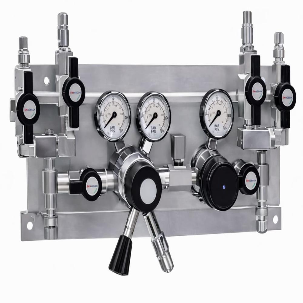 High Pressure Gas Manifold System , Capacity: 2 x 2 Cylinde
