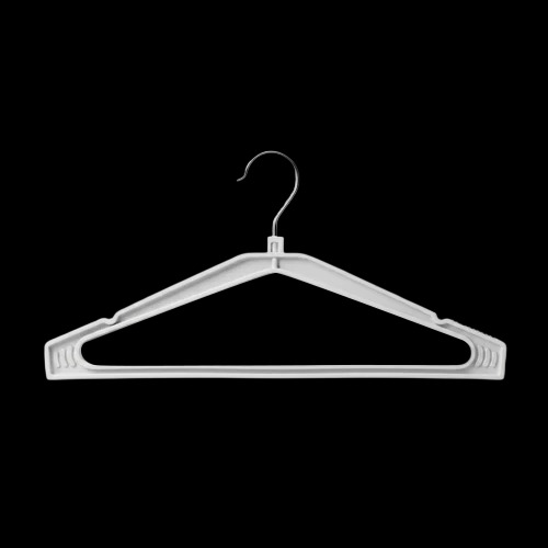 42Cm Plastic Fixed Hook Hangers - Color: White