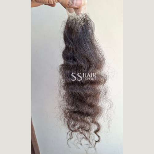 Curly Closure Sew In Side Part 2 By 6 HD Lace Transparent Virgin Human Hair Vendor