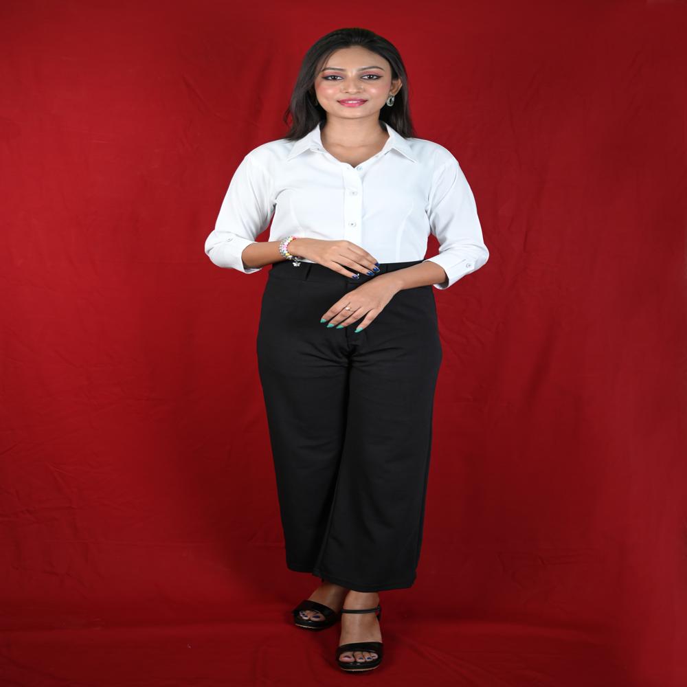 Rayon Solid Colour Shirt Office wear