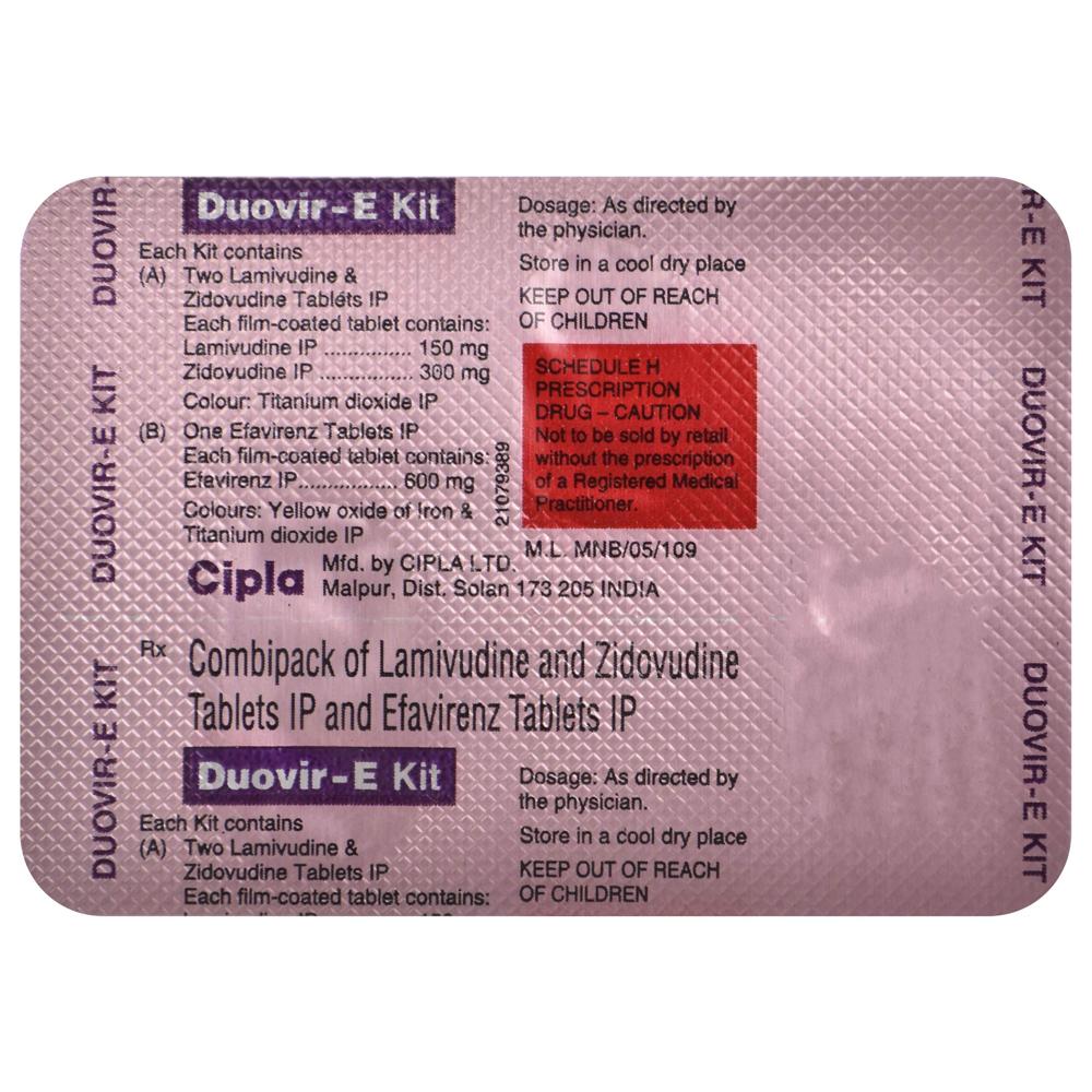 Cipla Duovir E Kit - Dosage Form: Tablets