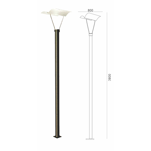3500 Mm Decorative Pole - Color: Black/Bronze Or Custom Finishes