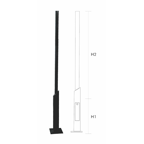 3M Decorative Pole - Color: Black