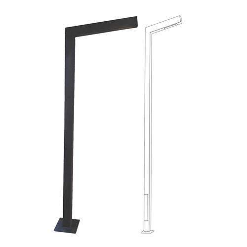 25W Decorative Pole - Color: Black / White / Custom Colors Available