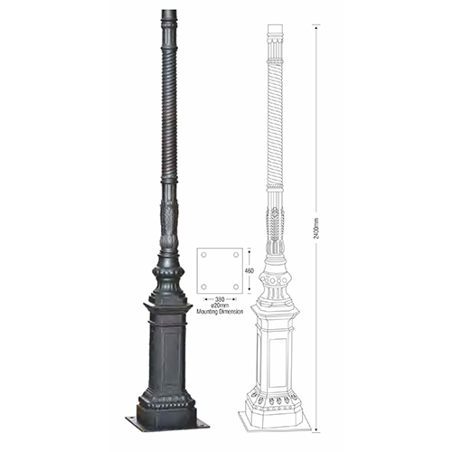 Cast Aluminiuim Pole