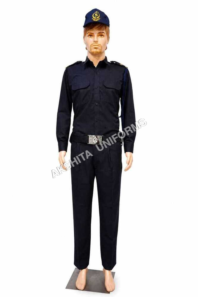 Black Colour Security Guard Uniform