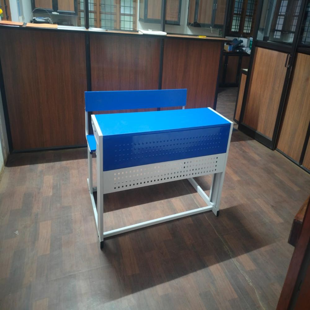 dual desk bench for school