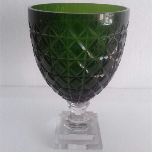 Green Hurricane Glass