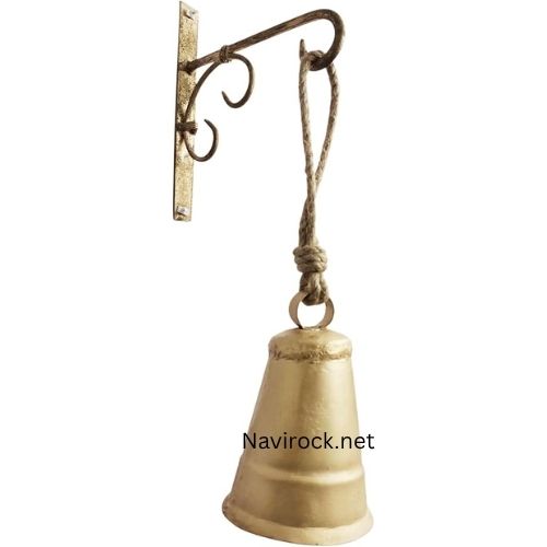 Rustic Brass Cow Bell 8