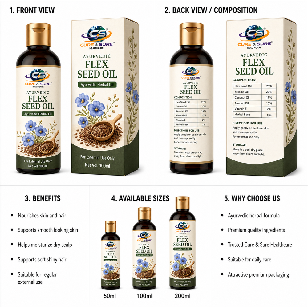 Ayurvedic Flex Seed Oil Third Party Manufacturing