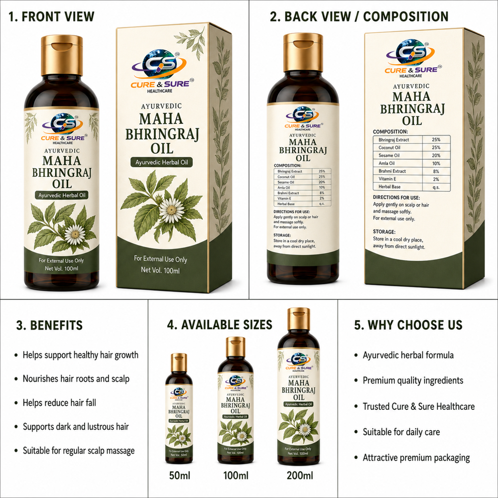 Ayurvedic Maha Bhringraj Oil Third Party Manufacturing