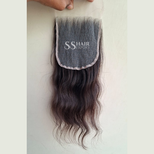4x4 Lace Closure Sew In Side Part With Baby Hair Free Part Indian Virgin Human Hair