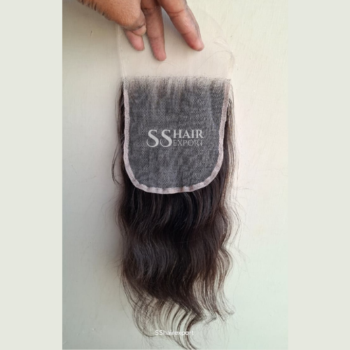 4x4 Lace Closure Sew In Side Part With Baby Hair Free Part Indian Virgin Human Hair
