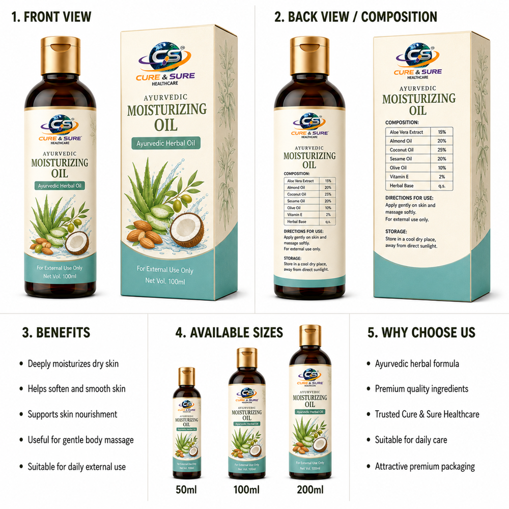 Ayurvedic Moisturizing Oil Third Party Manufacturing