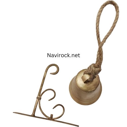 Rustic Brass Cow Bell 8