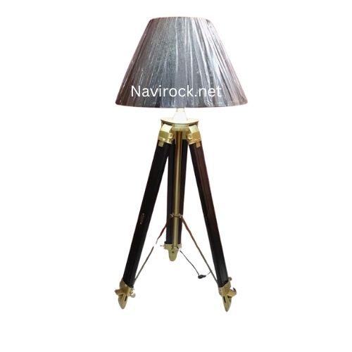 Nautical Classic Metal Tripod Floor Lamp  Tall 75