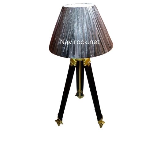 Nautical Classic Metal Tripod Floor Lamp  Tall 75