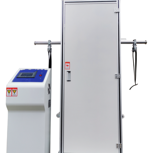 Luggage Lifting and Unloading Testing Machine - High Strength Steel and Aluminum, White/Blue, 1200mm Lift Height, Touchscreen PLC Control, Programmable Cycles, USB Data Export, Emergency Stop