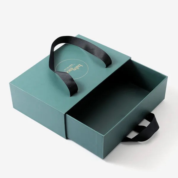 Premium Slide Rigid Packaging Box - Color: Blue
