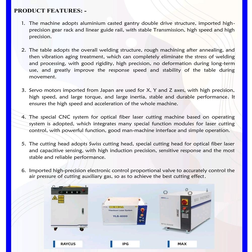 FIBER LASER CUUTING MACHINE