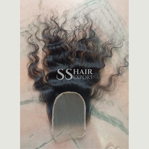 4x4 Curly Closure Sew In Side part Swiss Lace with Free Part Virgin Human hair Vendor