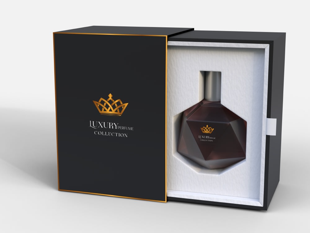 Luxury Perfume Packaging Box - Color: Blue