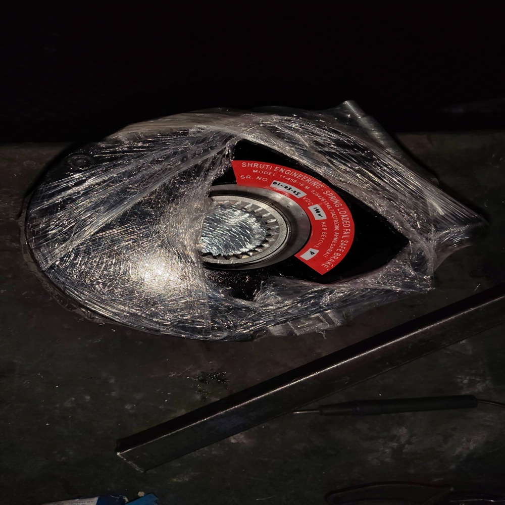 Dc Electromagnetic Brake 24volt - Metal Body With Copper Coil, 100 Mm Diameter, Up To 6 Nm Torque, Flange Mounted, 30 Ms Response