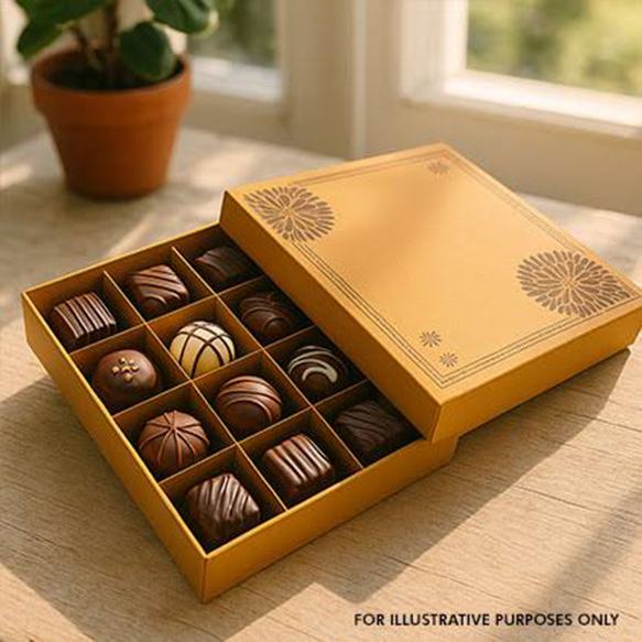 Chocolate Gift Box - High-quality Cardboard, Custom Size, Elegant Matte Lamination Finish, Versatile Rectangular Shape, Uv Offset Printing Options