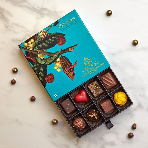 Chocolate Gift Box - High-quality Cardboard, Custom Size, Elegant Matte Lamination Finish, Versatile Rectangular Shape, Uv Offset Printing Options