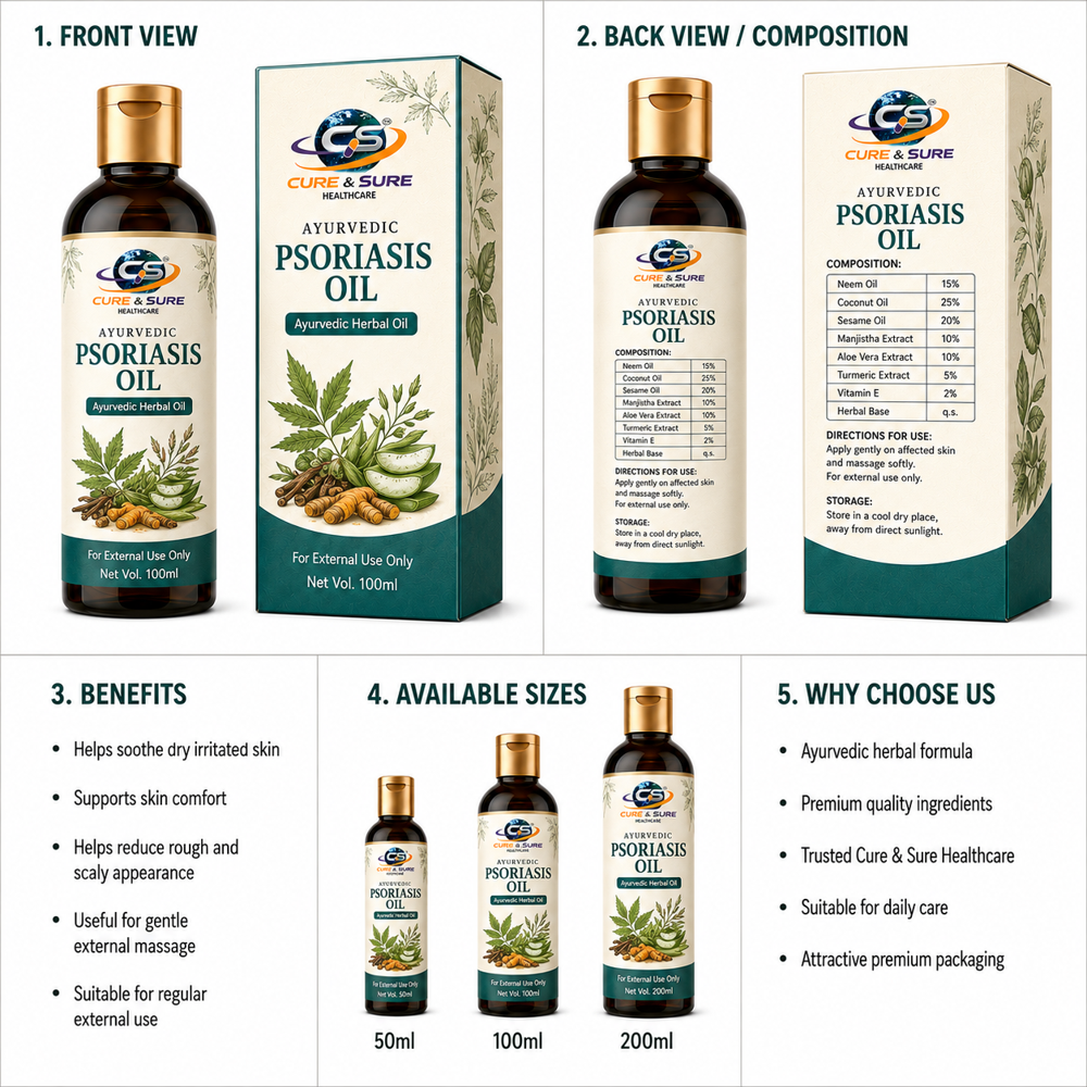 Ayurvedic Psoriasis Oil Third Party Manufacturing