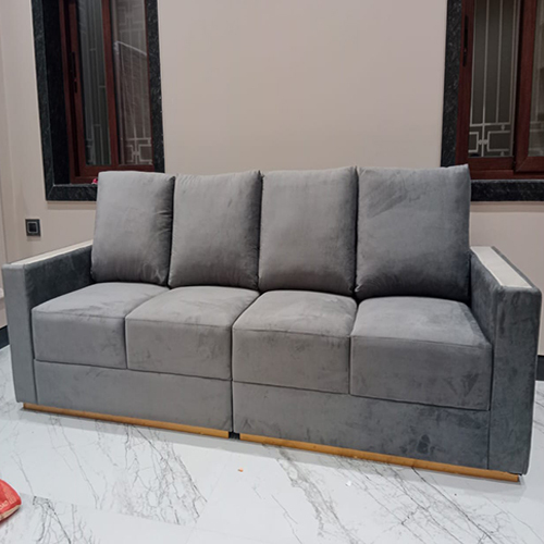 Grey Color 4 Seater Designer Sofa
