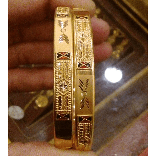 Bandhel Fancy Patla Gold Plated Brass Bangles