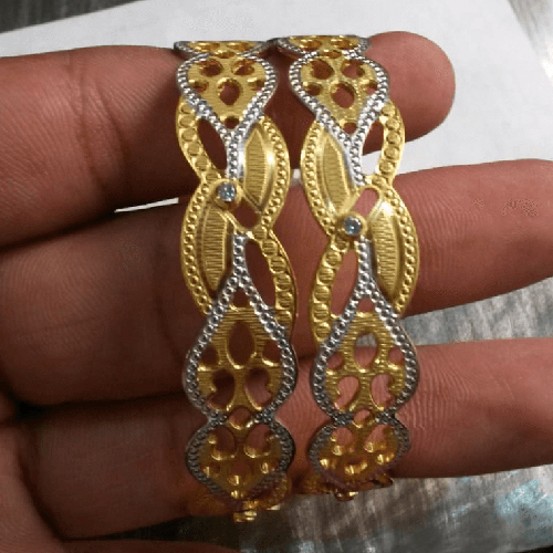 Bandhel Fancy CNC Gold Plated Brass Bangles