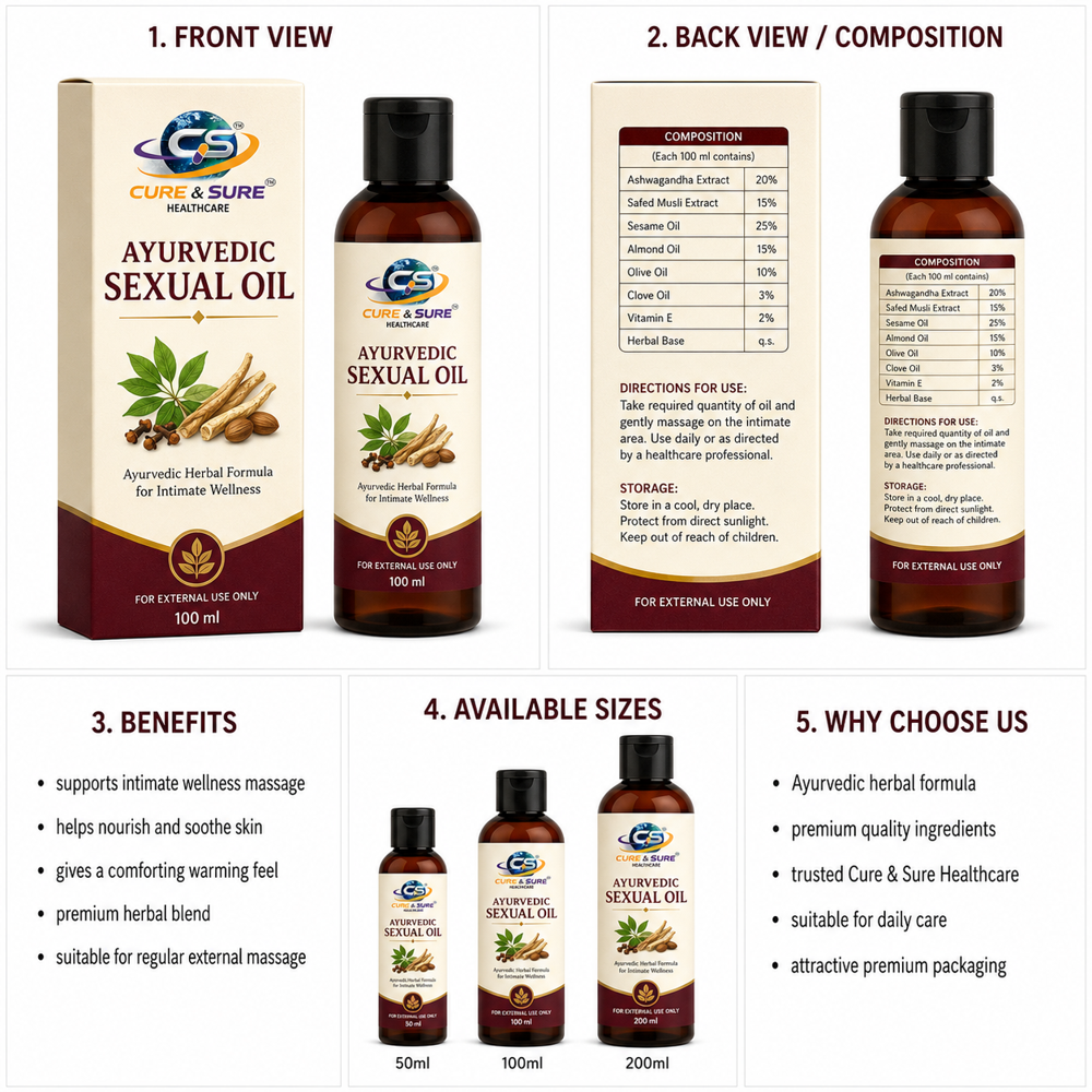 Ayurvedic Sexual Oil Third Party Manufacturing
