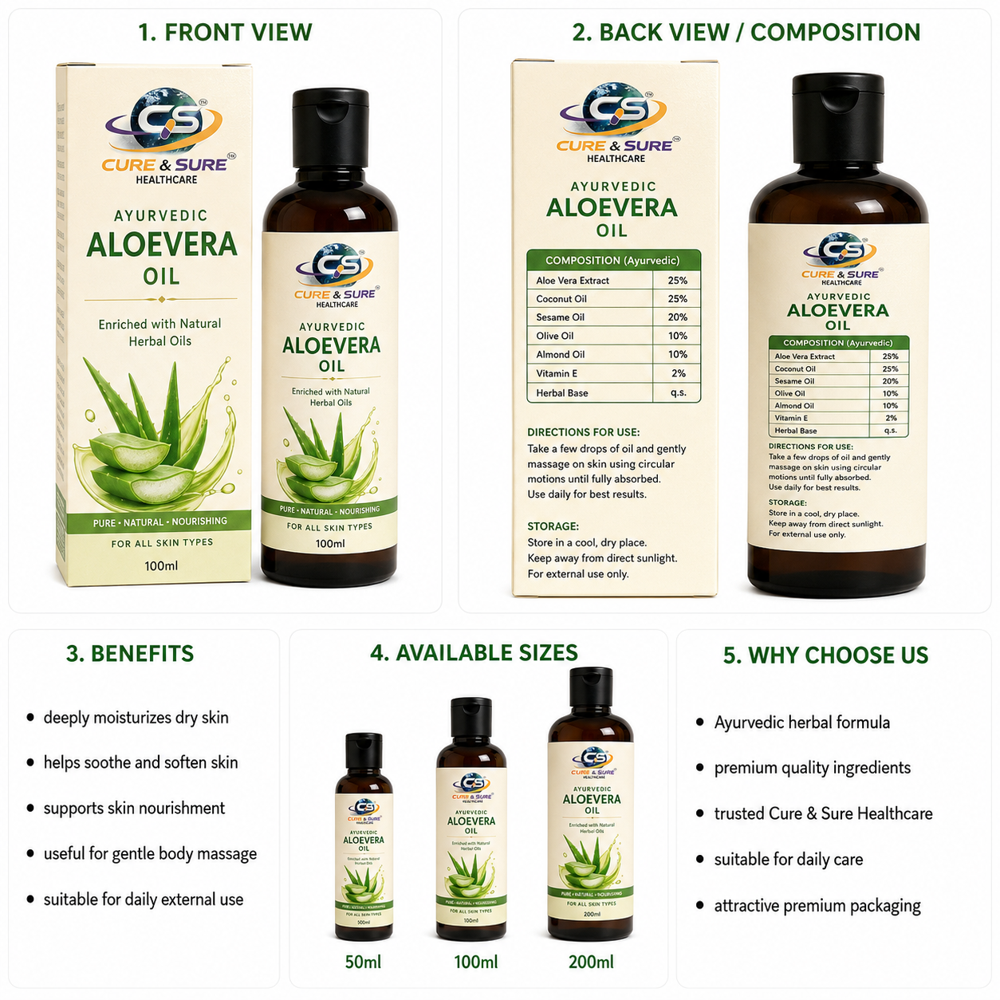 Ayurvedic Aloevera Oil Third Party Manufacturing