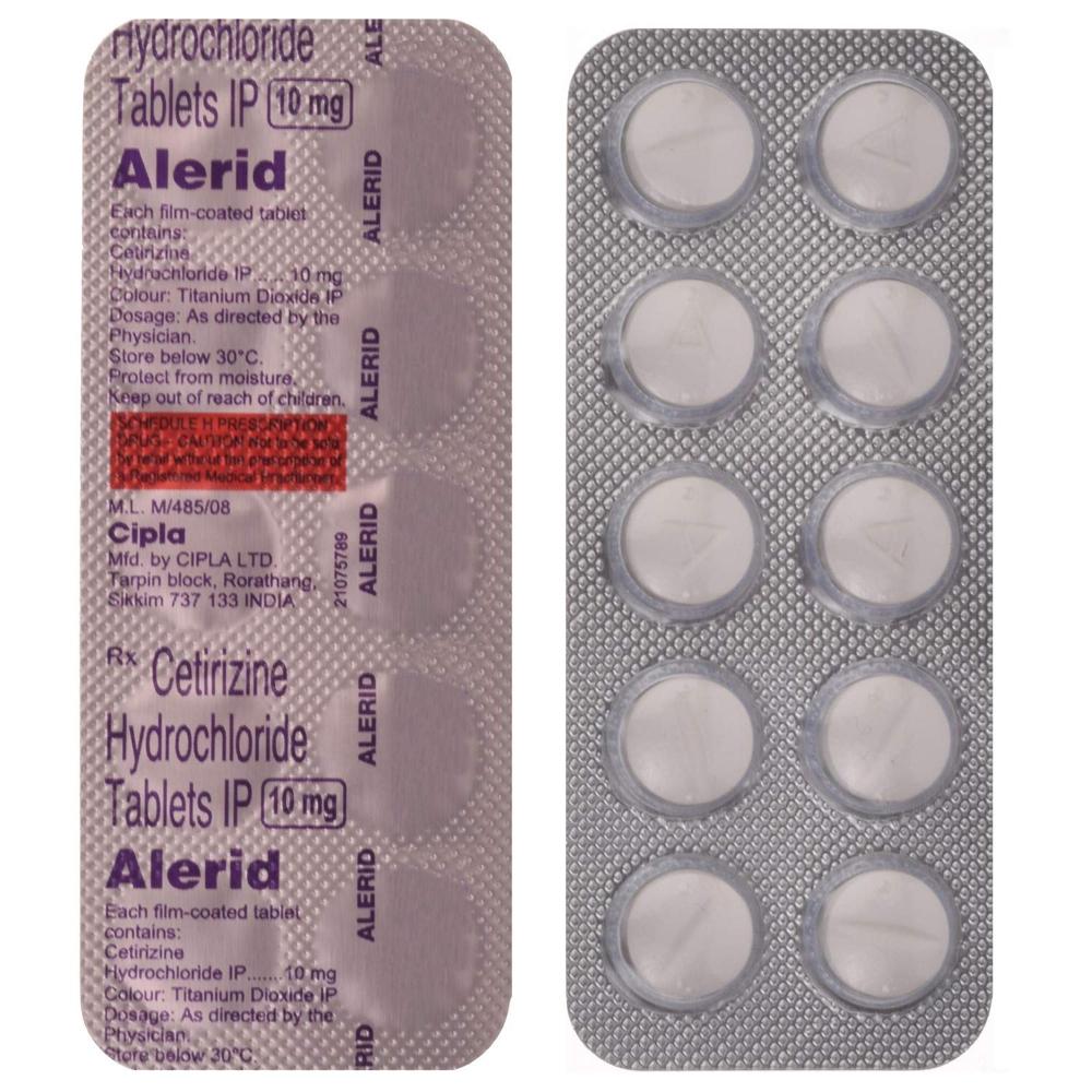 Alerid 10 Mg Tablets - Brand Name: Cipla