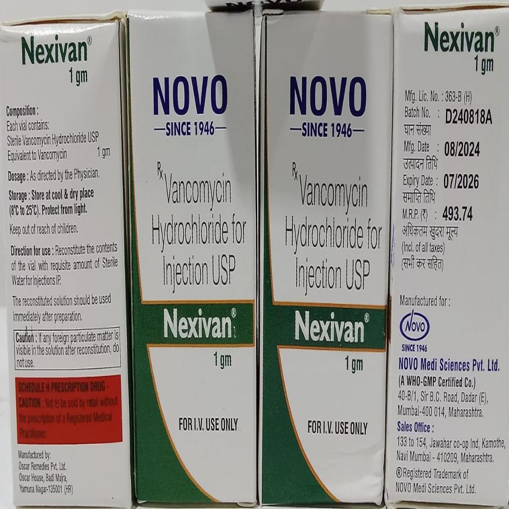 Nexivan Vancomycin Hydrochloride Injection