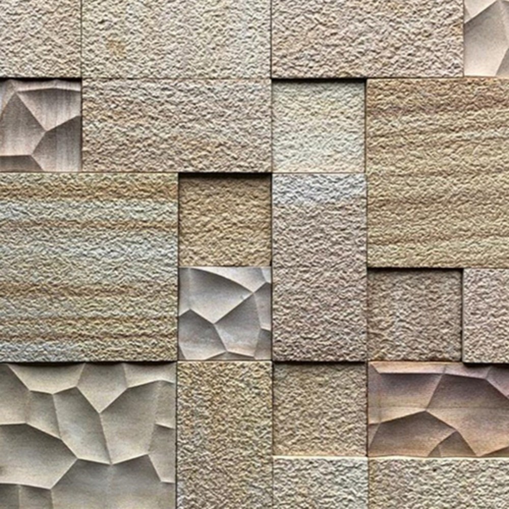 Natural Stone Cnc Pattern - Stone Color: Brown