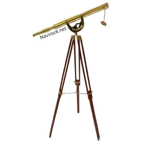Vintage Nautical Shiny Brass Telescope Classic Marine Spyglass for Home & Office Display Handmade Decoration