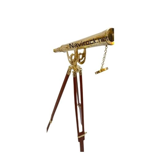 Vintage Nautical Shiny Brass Telescope Classic Marine Spyglass for Home & Office Display Handmade Decoration