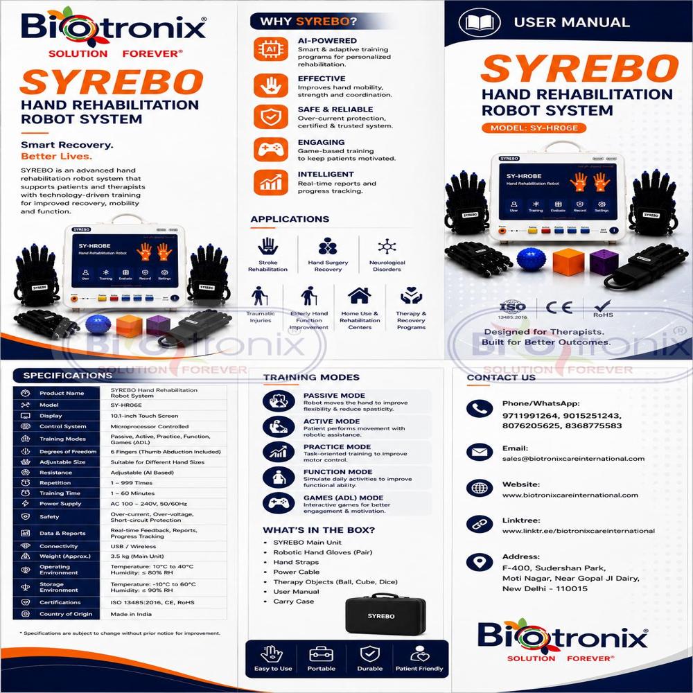Medical Robotic Hand Training System for Physiotherapy