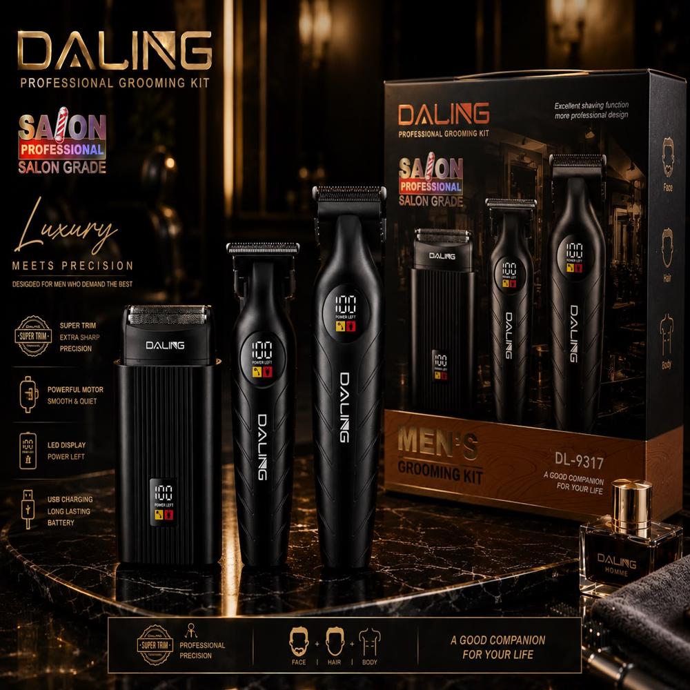 Daling Dl-9317 Rechargeable Hair Trimmer Set - Automation Grade: No