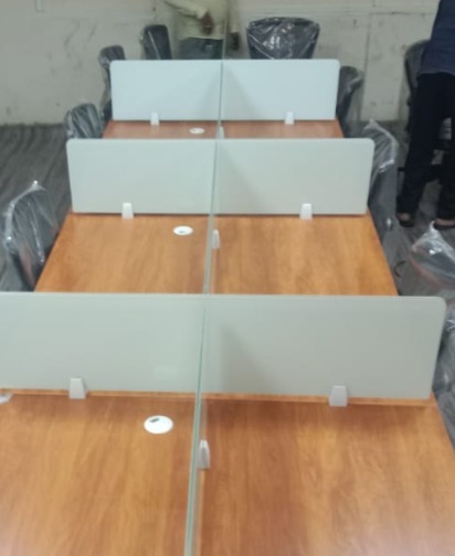 Wooden Linear Office Workstation
