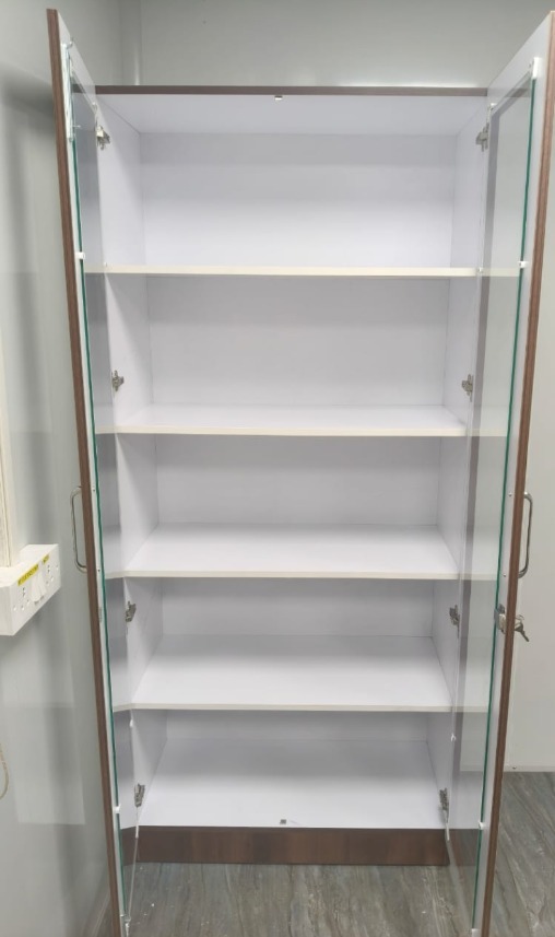 White Plywood Storage Cabinet