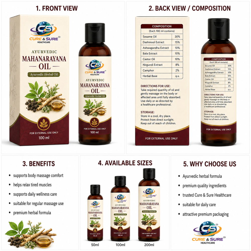 Ayurvedic Mahanarayana Oil Third Party Manufacturing