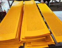 Polyurethane Screen Mat - Customizable 10-60 Mm Thickness, Yellow | Wear Resistant, Impact Tolerant, Uv And Chemical Protective